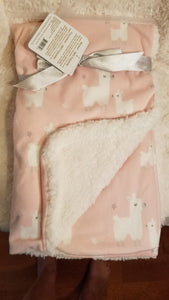 Alpaca Themed Baby Blanket