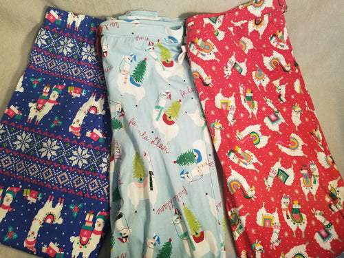 Christmas Alpaca Pajamas Adults