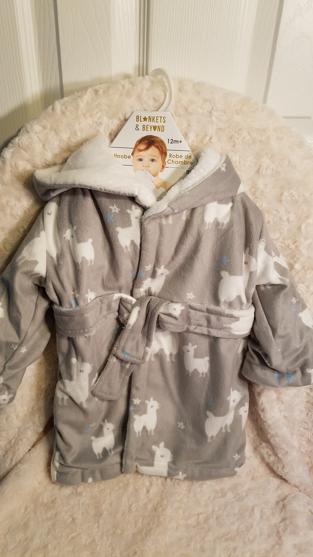 Alpaca Themed Baby Robe