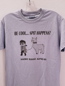 Short Sleeve T-Shirt "Cartoon Boy with Alpaca"